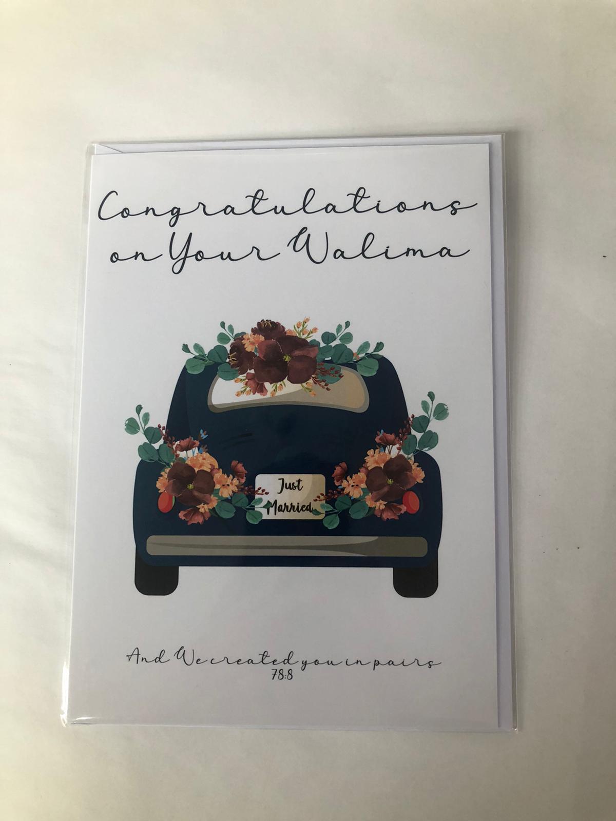 Gift Card for Congratulation on Reception