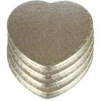 15" 12mm Heart Drum Board Silver (Pk5)